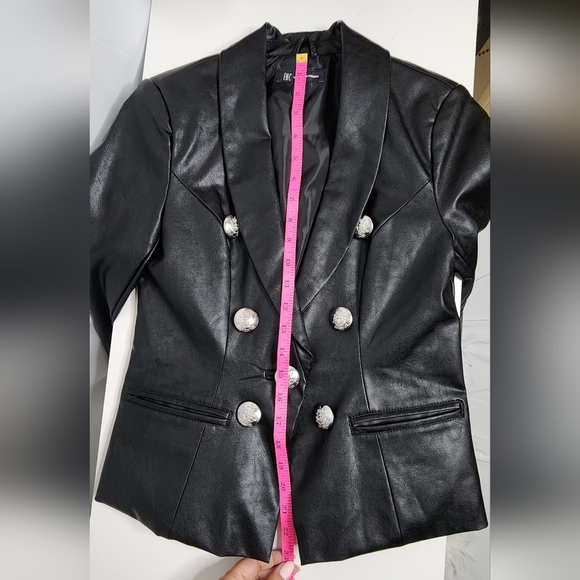 INC International Concepts Black Blazer Fitted Tailored - Picture 6 of 6